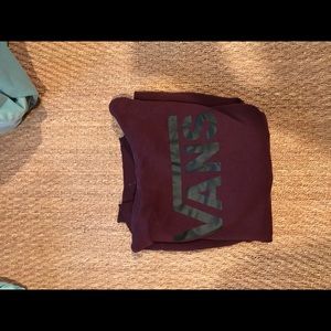 Maroon Vans Hoodie